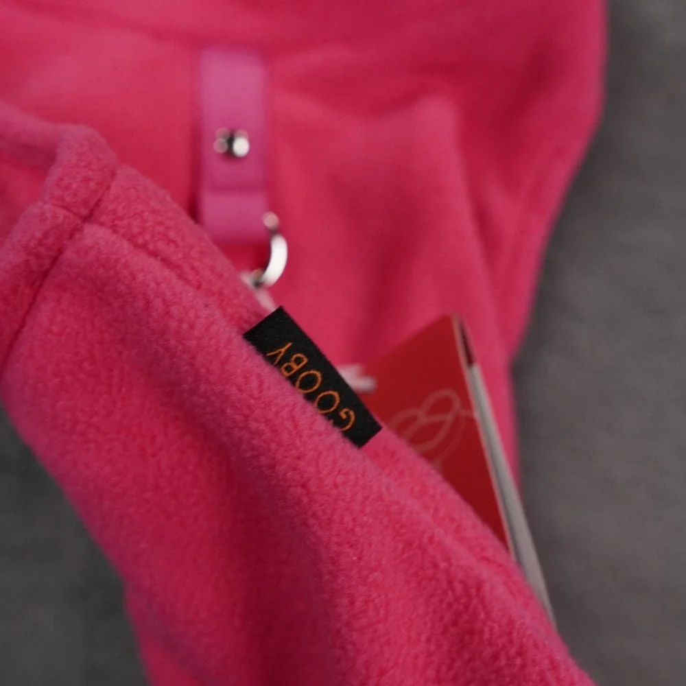 Gooby Pink Fleece Vest Size Large 14.5 Inches Small Dogs Large Cat‎